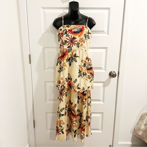 Christian Lacroix Cream Floral Dress